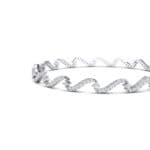 Pave Tidal Crystal Bangle (1.91 CTW) Top Dynamic View