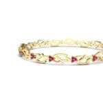 Jeweled Ivy Ruby Bangle (0.78 CTW) Top Dynamic View