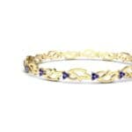 Jeweled Ivy Blue Sapphire Bangle (0.78 CTW) Top Dynamic View