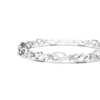 Jeweled Ivy Crystal Bangle (0.78 CTW) Top Dynamic View