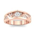 Fine Pave Crevice Diamond Engagement Ring (0.44 CTW) Top Dynamic View