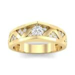 Fine Pave Crevice Diamond Engagement Ring (0.44 CTW) Top Dynamic View