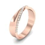 Pave Twist Diamond Ring (0.14 CTW) Perspective View