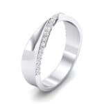 Pave Twist Crystal Ring (0.14 CTW) Perspective View