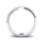 Pave Twist Crystal Ring (0.14 CTW) Side View