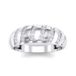 Pave Plume Crystal Ring (0.16 CTW) Top Dynamic View