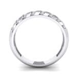 Pave Plume Crystal Ring (0.16 CTW) Side View
