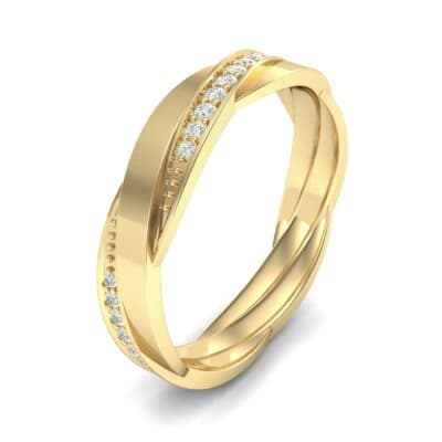 Pave Weave Diamond Ring (0.17 CTW) Perspective View
