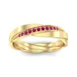 Pave Weave Ruby Ring (0.17 CTW) Top Dynamic View