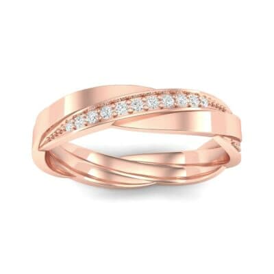 Pave Weave Diamond Ring (0.17 CTW) Top Dynamic View