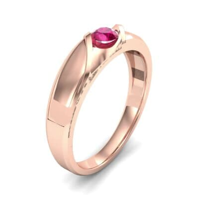 Voyage Solitaire Ruby Ring (0.17 CTW) Perspective View