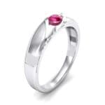 Voyage Solitaire Ruby Ring (0.17 CTW) Perspective View