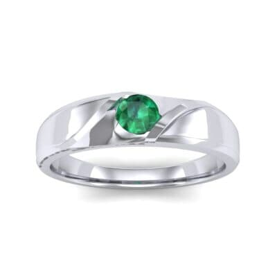 Voyage Solitaire Emerald Ring (0.17 CTW) Top Dynamic View