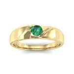 Voyage Solitaire Emerald Ring (0.17 CTW) Top Dynamic View