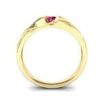 Voyage Solitaire Ruby Ring (0.17 CTW) Side View
