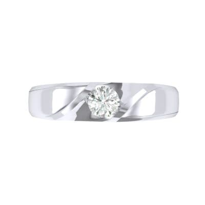 Voyage Solitaire Diamond Ring (0.17 CTW) Top Flat View