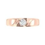 Voyage Solitaire Diamond Ring (0.17 CTW) Top Flat View