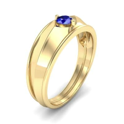 North Star Blue Sapphire Ring (0.17 CTW) Perspective View