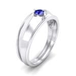 North Star Blue Sapphire Ring (0.17 CTW) Perspective View