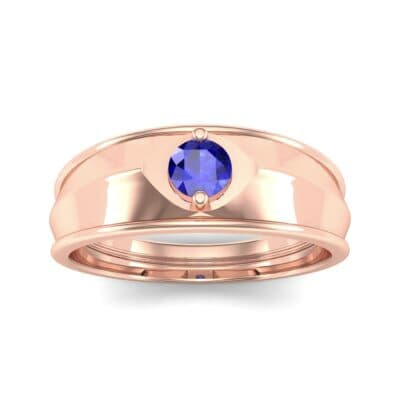 North Star Blue Sapphire Ring (0.17 CTW) Top Dynamic View