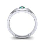 North Star Emerald Ring (0.17 CTW) Side View