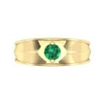 North Star Emerald Ring (0.17 CTW) Top Flat View