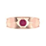 North Star Ruby Ring (0.17 CTW) Top Flat View