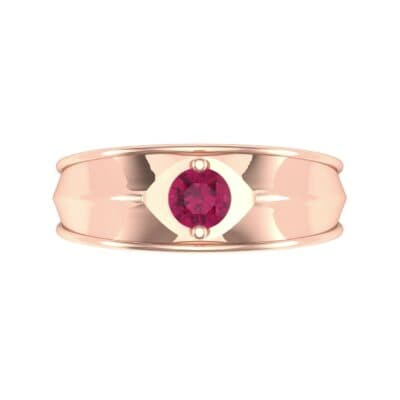 North Star Ruby Ring (0.17 CTW) Top Flat View