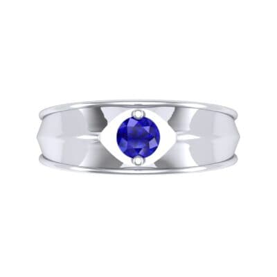 North Star Blue Sapphire Ring (0.17 CTW) Top Flat View