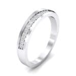 Pave Bevel Crystal Ring (0.09 CTW) Perspective View