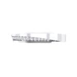 Pave Bevel Crystal Ring (0.09 CTW) Top Flat View