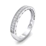 Sylvia Milgrain Pave Crystal Ring (0.21 CTW) Perspective View
