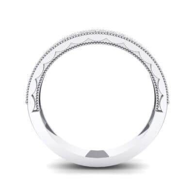 Sylvia Milgrain Pave Crystal Ring (0.21 CTW) Side View
