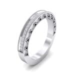 Petite Three-Sided Filigree Crystal Ring (0.48 CTW) Perspective View
