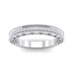 Petite Three-Sided Filigree Crystal Ring (0.48 CTW) Top Dynamic View