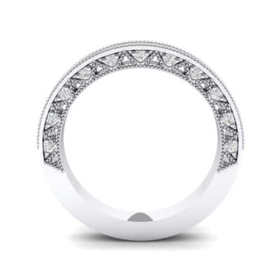 Petite Three-Sided Filigree Crystal Ring (0.48 CTW) Side View