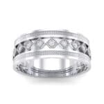 Wide Harlequin Crystal Ring (0.11 CTW) Top Dynamic View