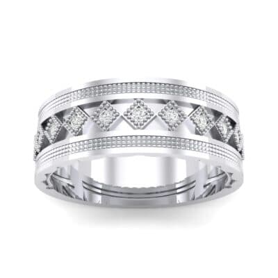 Wide Harlequin Crystal Ring (0.11 CTW) Top Dynamic View