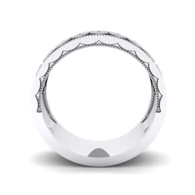 Wide Harlequin Crystal Ring (0.11 CTW) Side View