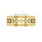 Wide Harlequin Diamond Ring (0.11 CTW) Top Flat View