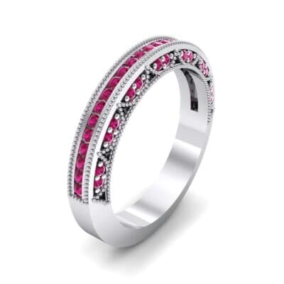 Arc Three-Sided Filigree Ruby Ring (0.53 CTW) Perspective View