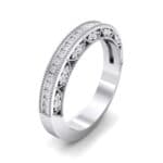 Arc Three-Sided Filigree Crystal Ring (0.53 CTW) Perspective View
