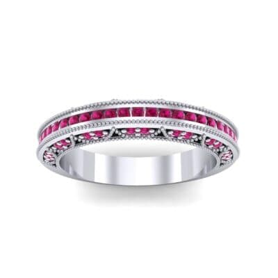 Arc Three-Sided Filigree Ruby Ring (0.53 CTW) Top Dynamic View