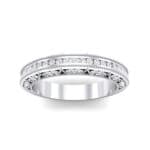 Arc Three-Sided Filigree Crystal Ring (0.53 CTW) Top Dynamic View