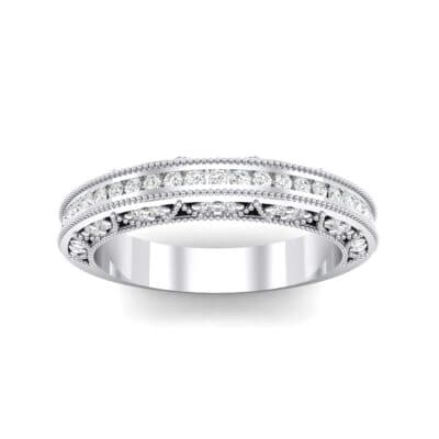 Arc Three-Sided Filigree Crystal Ring (0.53 CTW) Top Dynamic View