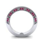 Arc Three-Sided Filigree Ruby Ring (0.53 CTW) Side View