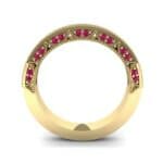 Arc Three-Sided Filigree Ruby Ring (0.53 CTW) Side View