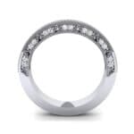 Arc Three-Sided Filigree Diamond Ring (0.53 CTW) Side View