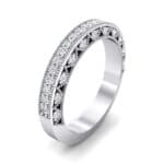 Three-Sided Filigree Crystal Ring (0.39 CTW) Perspective View