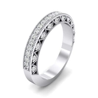 Three-Sided Filigree Crystal Ring (0.39 CTW) Perspective View